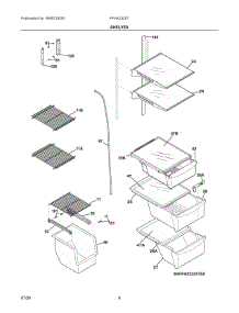 05 - Shelves parts for Electrolux Refrigerator FFHX2325TS3 from AppliancePartsPros.com
