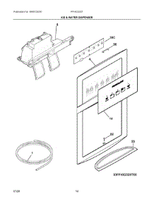 08 - Ice & Water Dispenser parts for Electrolux Refrigerator FFHX2325TS3 from AppliancePartsPros.com
