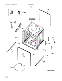 04 - Tub parts for Electrolux Dishwasher FFID2458US0A from AppliancePartsPros.com