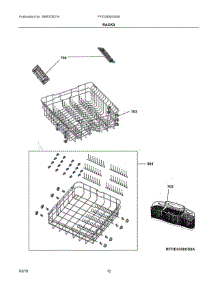 07 - Racks parts for Electrolux Dishwasher FFID2458US0A from AppliancePartsPros.com