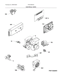 Electrical Parts parts for Electrolux Dishwasher FFID2459VS2A from AppliancePartsPros.com