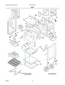 03 - Body parts for Electrolux Range FFIF3054TSE from AppliancePartsPros.com