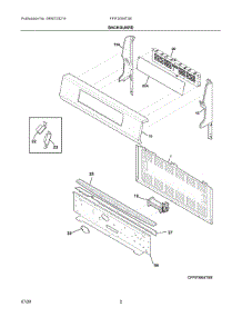 02 - Backguard parts for Electrolux Range FFIF3054TSE from AppliancePartsPros.com