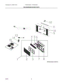 02 - Recommended Spare Parts parts for Electrolux Dryer FFRE053WAE0 from AppliancePartsPros.com