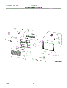 02 - Recommended Spare Parts parts for Electrolux Air Conditioner FFRE103ZA10 from AppliancePartsPros.com