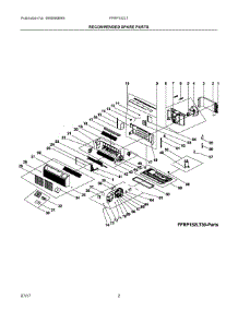 02 - Recommended Spare Parts parts for Electrolux Air Conditioner FFRP152LT70 from AppliancePartsPros.com
