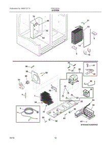 07 - System parts for Electrolux Refrigerator FFSC2323LECA from AppliancePartsPros.com