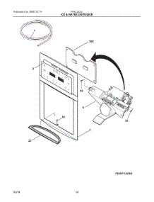 08 - Ice & Water Dispenser parts for Electrolux Refrigerator FFSC2323LECA from AppliancePartsPros.com