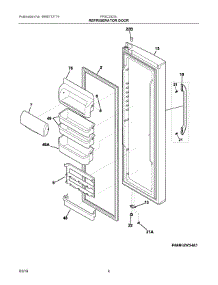 03 - Refrigerator Door parts for Electrolux Refrigerator FFSC2323LECA from AppliancePartsPros.com
