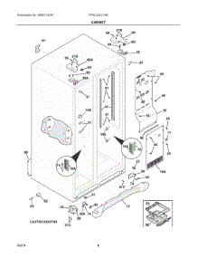04 - Cabinet parts for Electrolux Refrigerator FFSC2323TS6 from AppliancePartsPros.com
