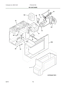 09 - Ice Container parts for Electrolux Refrigerator FFSC2323TS6 from AppliancePartsPros.com