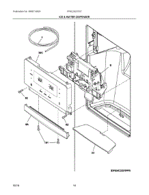 08 - Ice & Water Dispenser parts for Electrolux Refrigerator FFSC2323TS7 from AppliancePartsPros.com