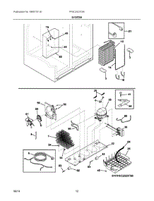 07 - System parts for Electrolux Refrigerator FFSC2323TS8 from AppliancePartsPros.com