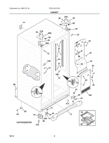 04 - Cabinet parts for Electrolux Refrigerator FFSC2323TS8 from AppliancePartsPros.com