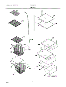 05 - Shelves parts for Electrolux Refrigerator FFSC2323TS8 from AppliancePartsPros.com