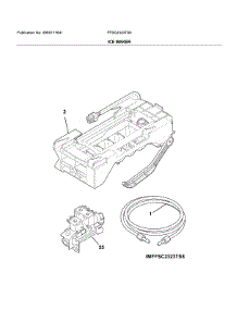 Ice Maker parts for Electrolux Refrigerator FFSC2323TS9 from AppliancePartsPros.com