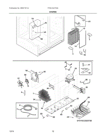 07 - System parts for Electrolux Refrigerator FFSC2323TSA from AppliancePartsPros.com