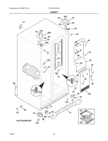 04 - Cabinet parts for Electrolux Refrigerator FFSC2323TSA from AppliancePartsPros.com