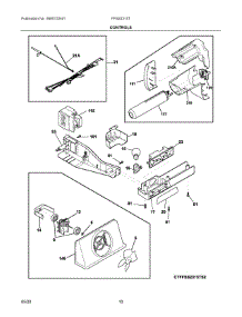 06 - Controls parts for Electrolux Refrigerator FFSS2315TP3 from AppliancePartsPros.com