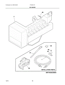 10 - Ice Maker parts for Electrolux Refrigerator FFSS2615TD3 from AppliancePartsPros.com