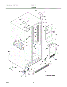 04 - Cabinet parts for Electrolux Refrigerator FFSS2615TE2 from AppliancePartsPros.com
