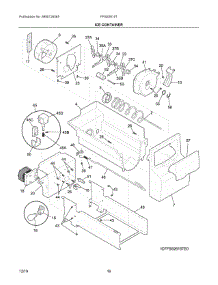 09 - Ice Container parts for Electrolux Refrigerator FFSS2615TE3 from AppliancePartsPros.com
