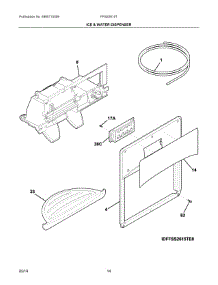 08 - Ice & Water Dispenser parts for Electrolux Refrigerator FFSS2615TS1 from AppliancePartsPros.com