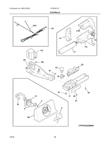 06 - Controls parts for Electrolux Refrigerator FFSS2615TS3 from AppliancePartsPros.com