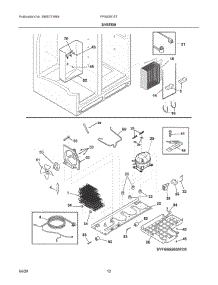 07 - System parts for Electrolux Refrigerator FFSS2615TS5 from AppliancePartsPros.com