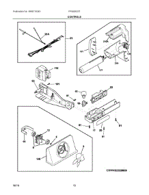 06 - Controls parts for Electrolux Refrigerator FFSS2625TE2 from AppliancePartsPros.com