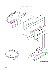08 - Ice & Water Dispenser parts for Electrolux Refrigerator FFSS2625TE2 from AppliancePartsPros.com