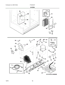 07 - System parts for Electrolux Refrigerator FFSS2625TP3 from AppliancePartsPros.com