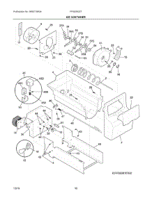09 - Ice Container parts for Electrolux Refrigerator FFSS2625TP3 from AppliancePartsPros.com