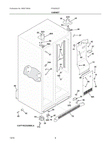 04 - Cabinet parts for Electrolux Refrigerator FFSS2625TP3 from AppliancePartsPros.com