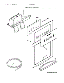 Dispenser parts for Electrolux Refrigerator FFSS2625TS5 from AppliancePartsPros.com