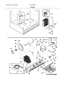 System parts for Electrolux Refrigerator FFSS2625TS5 from AppliancePartsPros.com