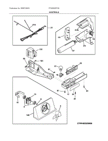 Controls parts for Electrolux Refrigerator FFSS2625TS5 from AppliancePartsPros.com