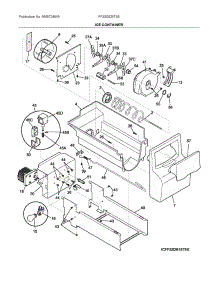 Ice Container parts for Electrolux Refrigerator FFSS2625TS5 from AppliancePartsPros.com