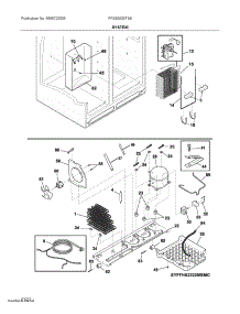 System parts for Electrolux Refrigerator FFSS2625TS6 from AppliancePartsPros.com