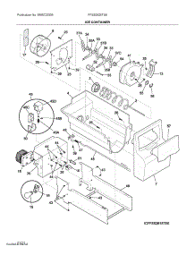 Ice Container parts for Electrolux Refrigerator FFSS2625TS6 from AppliancePartsPros.com