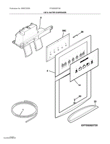 Ice & Water Dispenser parts for Electrolux Refrigerator FFSS2625TS6 from AppliancePartsPros.com