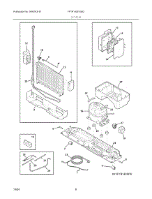 05 - System parts for Electrolux Refrigerator FFTR1425VW02 from AppliancePartsPros.com