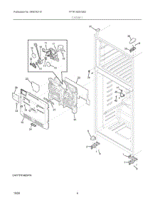 03 - Cabinet parts for Electrolux Refrigerator FFTR1425VW02 from AppliancePartsPros.com