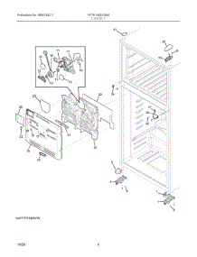 03 - Cabinet parts for Electrolux Refrigerator FFTR1425VW04 from AppliancePartsPros.com
