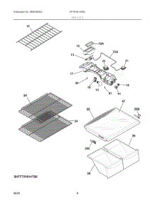 04 - Shelves parts for Electrolux Refrigerator FFTR1814TB5 from AppliancePartsPros.com
