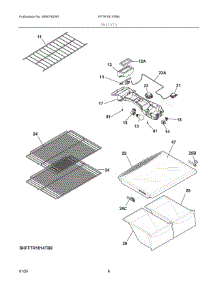 04 - Shelves parts for Electrolux Refrigerator FFTR1814TB6 from AppliancePartsPros.com