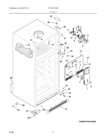 03 - Cabinet parts for Electrolux Refrigerator FFTR1814TB8 from AppliancePartsPros.com