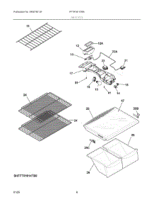 04 - Shelves parts for Electrolux Refrigerator FFTR1814TB8 from AppliancePartsPros.com