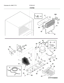 System parts for Electrolux Refrigerator FFTR1814TBB from AppliancePartsPros.com