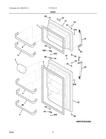 02 - Door parts for Electrolux Refrigerator FFTR1814TBG from AppliancePartsPros.com